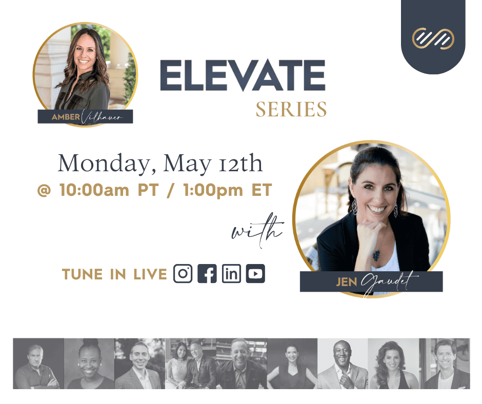 Amber and Jen's Elevate Series conversation LIVE Tuesday, May 12th 2025 on Instagram and other social media platforms